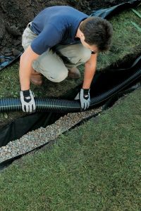 French Drain installation