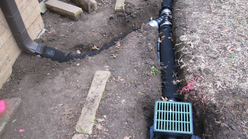 French Drain installation