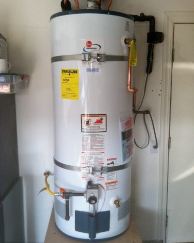 Brand new installation of Rheem water heater
